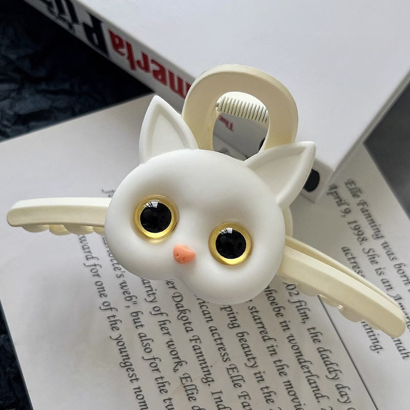 Cat Silicone Hair Claw Clip for Women