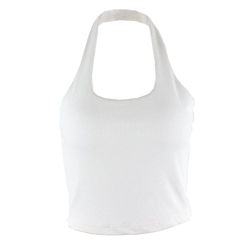 Chic Halter-Neck Crop Vest