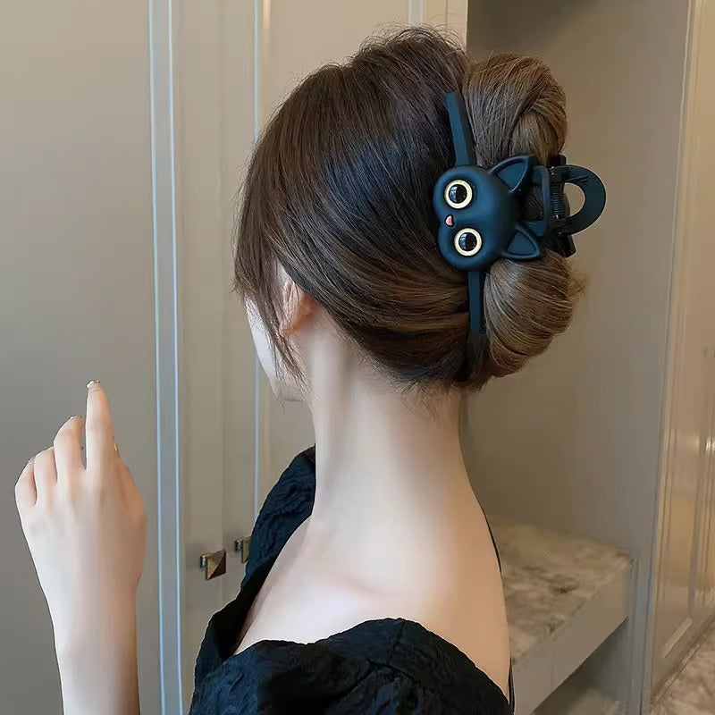 Cat Silicone Hair Claw Clip for Women